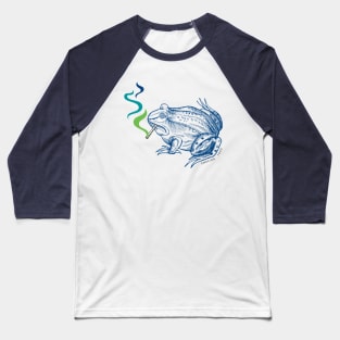 Smoking Toad Baseball T-Shirt